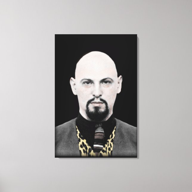 Pape noir sur toile (Recto)