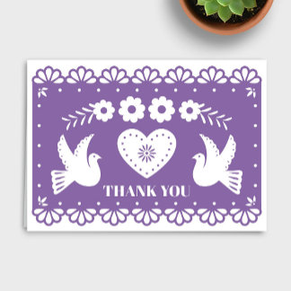 Papel Picado Carte de remerciements