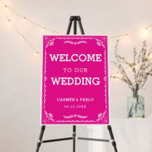 Papel Picado Colorful Mariage mexicain Affiche de 