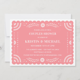 Papel Picado Mexicaine Couples Douche Invitation