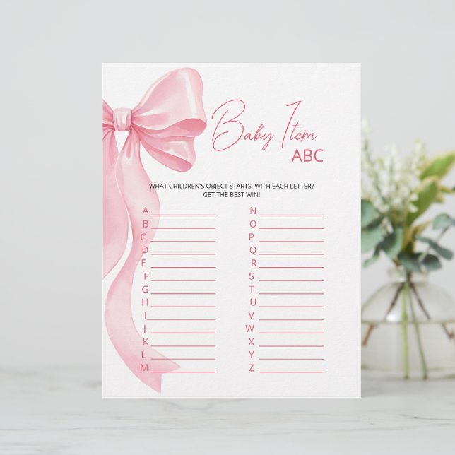 Paper Sheet Baby Shower Game (Debout devant)
