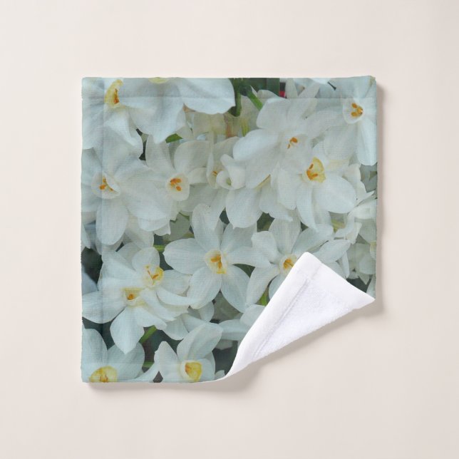 Paperwhite Narcissus Fleurs blanches délicates (Gant de toilette)