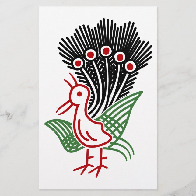 PAPETERIE 麻雀牌 1索 イーソウロゴのみ-01 (Devant)