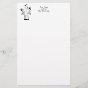 Papeterie 1930 s Fashionable Lady Golfer avec le club de gol