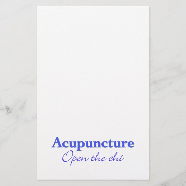 Papeterie Acupuncture - Ouvrir le chi (Devant)