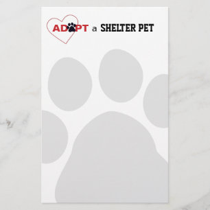 Papeterie Adoptez un animal familier d'abri