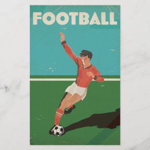 Papeterie Affiche de football vintage
