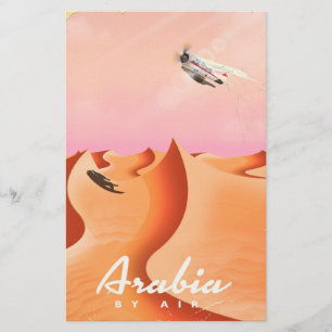 Papeterie Affiche de voyage Arabia By Air