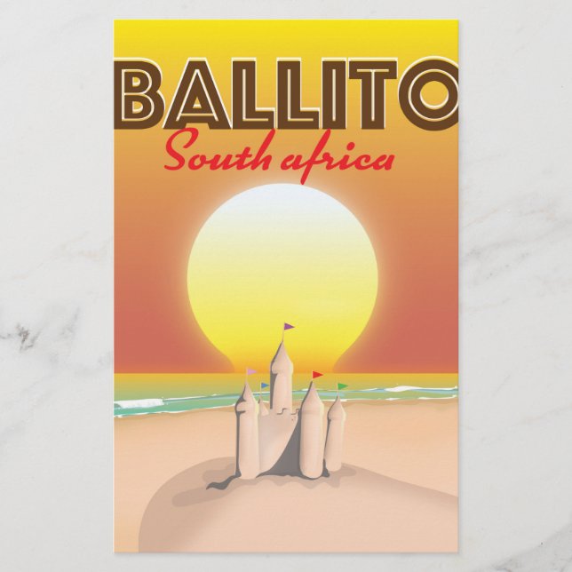 Papeterie Affiche de voyage Ballito Afrique du Sud (Devant)