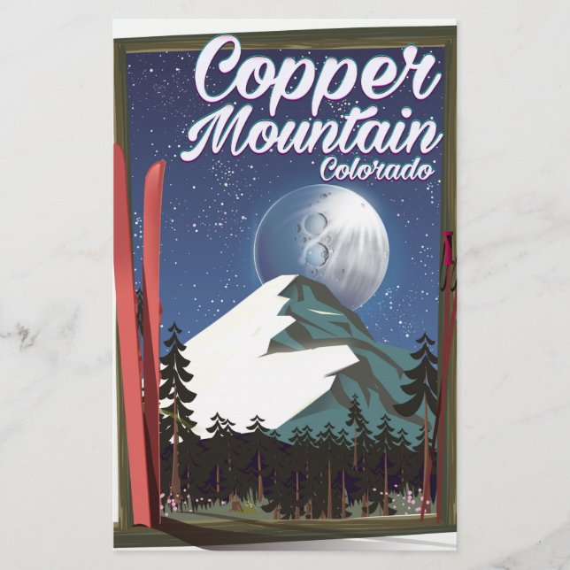 Papeterie Affiche de voyage Colorado Copper Mountain (Devant)