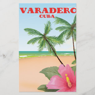 Papeterie Affiche de voyage de plage cubaine Varadero