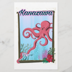 Papeterie Affiche de voyage de style vintage Kanazawa Japon