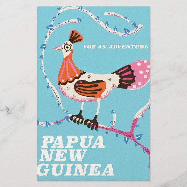 Papeterie Affiche de voyage en Papouasie-Nouvelle-Guinée (Devant)
