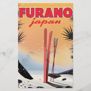 Papeterie Affiche de voyage japonaise Furano.
