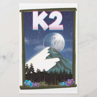 Papeterie Affiche de voyage K2 Mountain