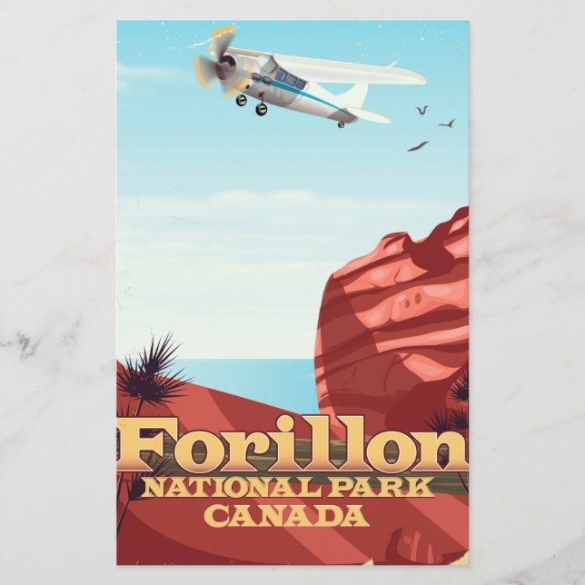 Papeterie Affiche de voyage pour le parc national Forillon,  (Devant)