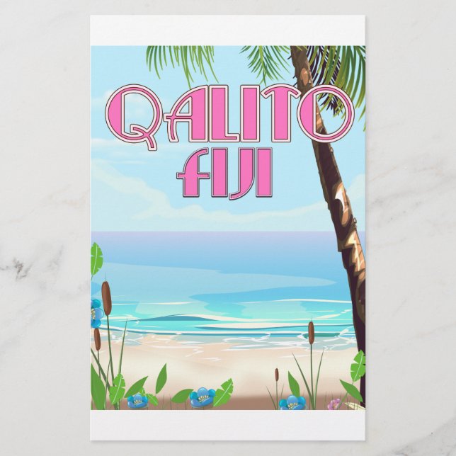 Papeterie Affiche de voyage Qalito Fiji (Devant)