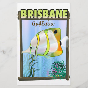 Papeterie Affiche de voyage tropical à Brisbane Australie