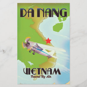 Papeterie Affiche de voyage vintage de Da Nang Vietnam