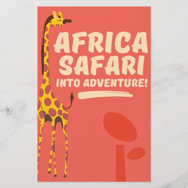 Papeterie Afrique Safari dans l'aventure ! (Devant)