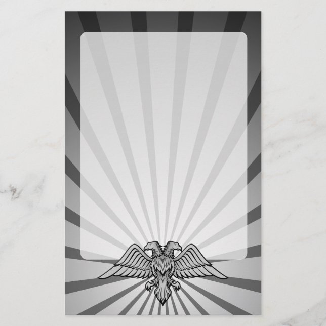 Papeterie Aigle gris à deux têtes (Devant)