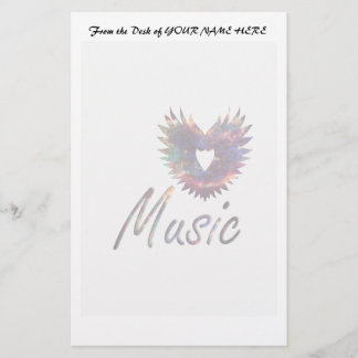 Papeterie Aile musicale au-dessous de la nébuleuse 1