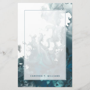 Papeterie Ajouter votre nom Indigo Tempest