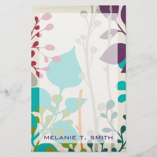 Papeterie Ajoutez votre jardin nommé III de métro de | (Devant)