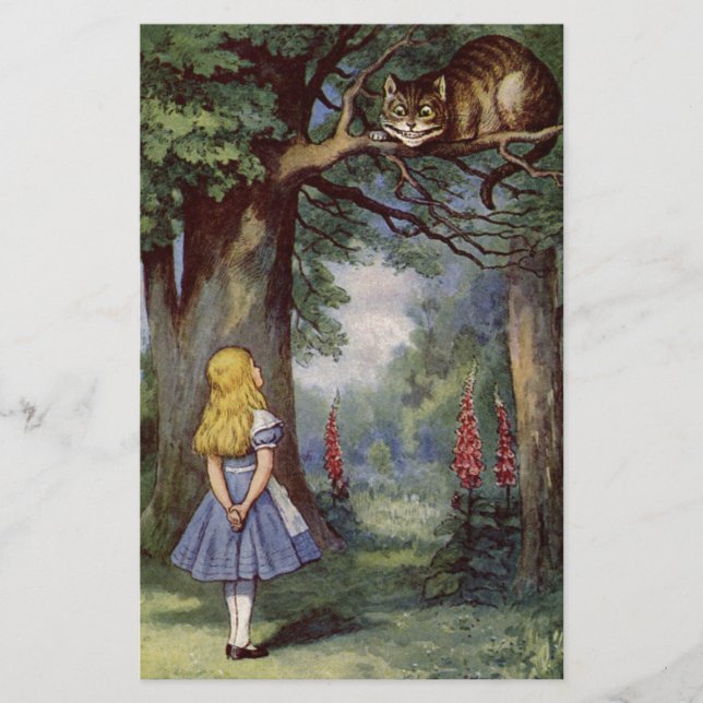Papeterie Alice et le chat de Cheshire (Devant)