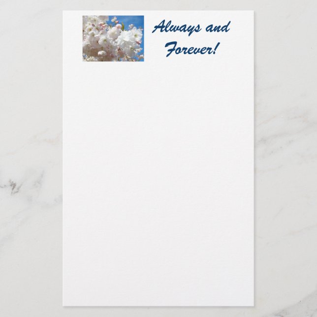 Papeterie Always & Forever Blue Sky Blossoms (Devant)