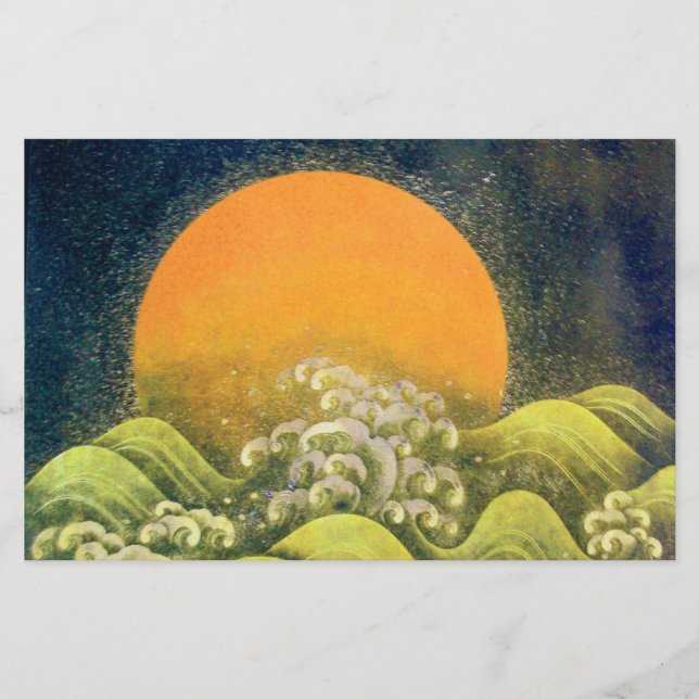 Papeterie AMATÉRASU, GODDESS SOLEIL, vert jaune noir (Devant)