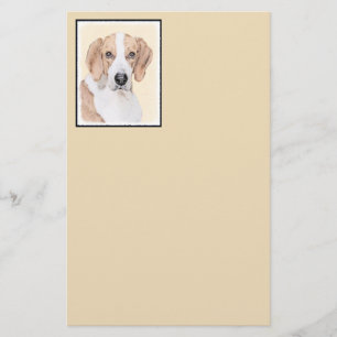 Papeterie American Foxhound Paining - Cute Original Dog Art