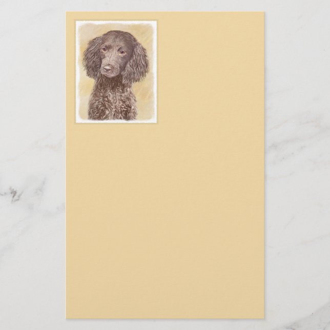 Papeterie American Water Spaniel Peinture - Original Dog Art (Devant)
