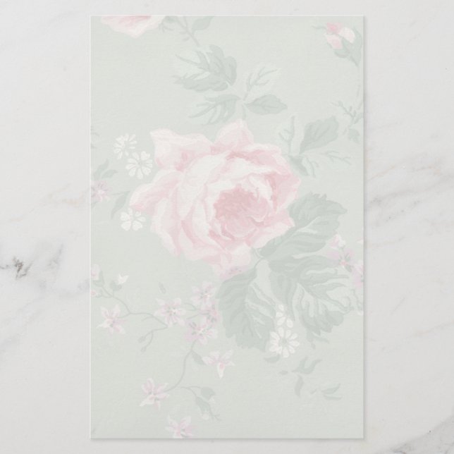 Papeterie amortie de rose de rose (Devant)