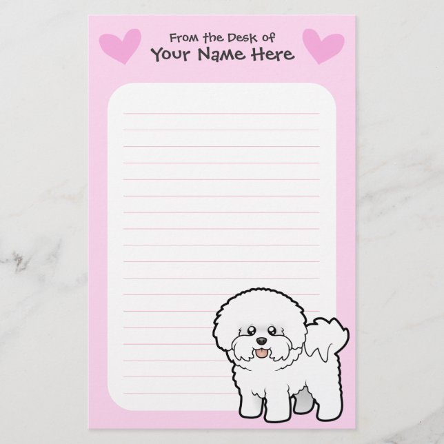 Papeterie Amour de Bichon Frise (Devant)