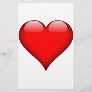 Papeterie Amour de cœur rouge