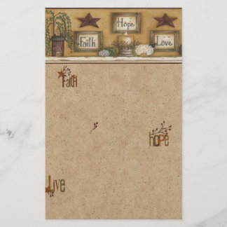 Papeterie Amour d'espoir de foi stationnaire