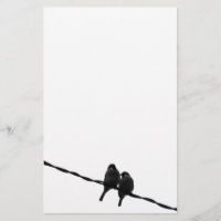 Amour/photo paires B&W de moineau