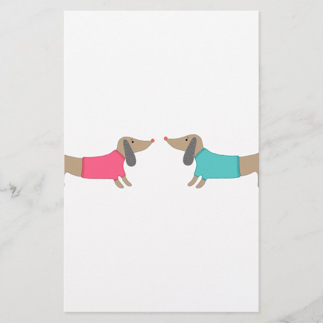 Papeterie Amoureux de les chiens mignons (Devant)