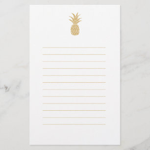 Papeterie Ananas Regal Gold Stationnaire