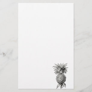 Papeterie Ananas vintages d'illustration d'ananas de 1800s