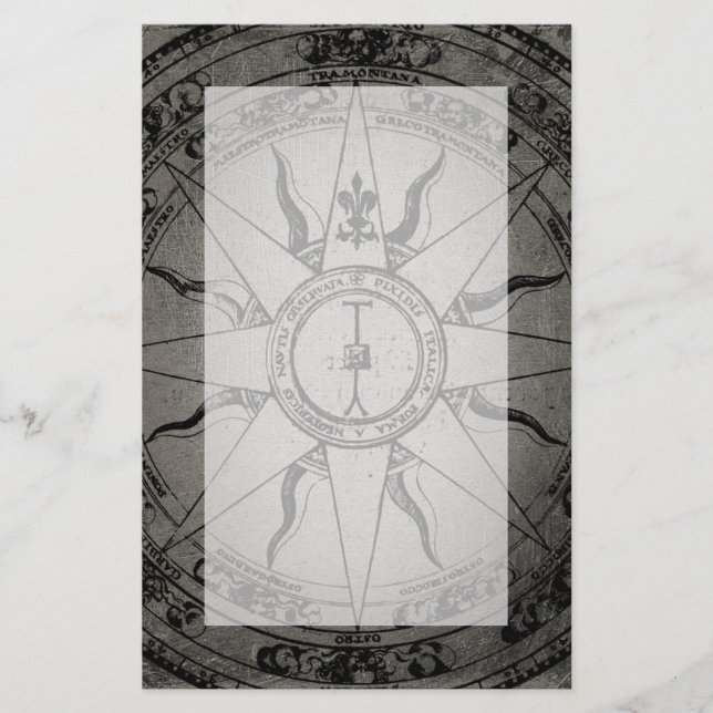 Papeterie Ancien Rose Compass (Devant)