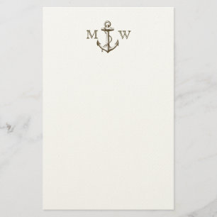 Papeterie Ancre, Monogramme nautique