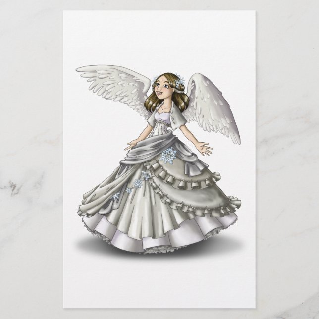 Papeterie Ange de neige (Devant)