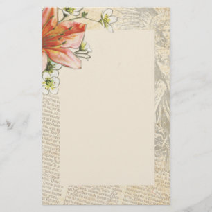 Papeterie Ange de texte latin lis de Pâques religieux
