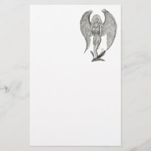 Papeterie Angel, Crayon, design noir et blanc