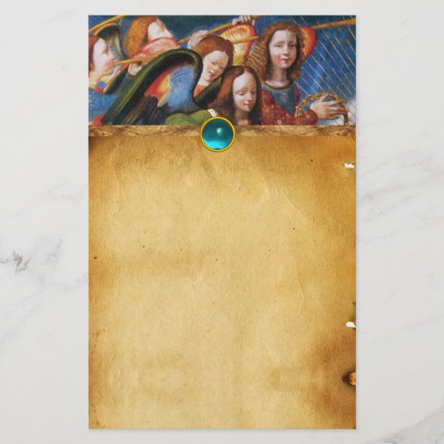 PAPETERIE ANGELS MUSICAUX DE LA CORONATION DE LA VIERGE (Devant)