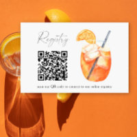 Aperol spritz QR code registre des douches nuptial