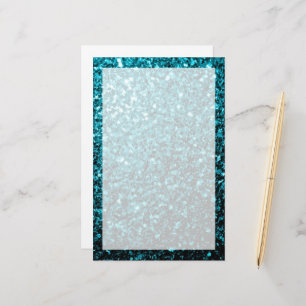 Papeterie Aqua bleu brillant brille de parties scintillant
