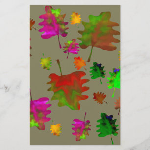 Papeterie Aquarelle feuille amusante